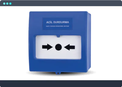 Acil Durdurma Butonu Gazlı Yangın Algılama Sistemi